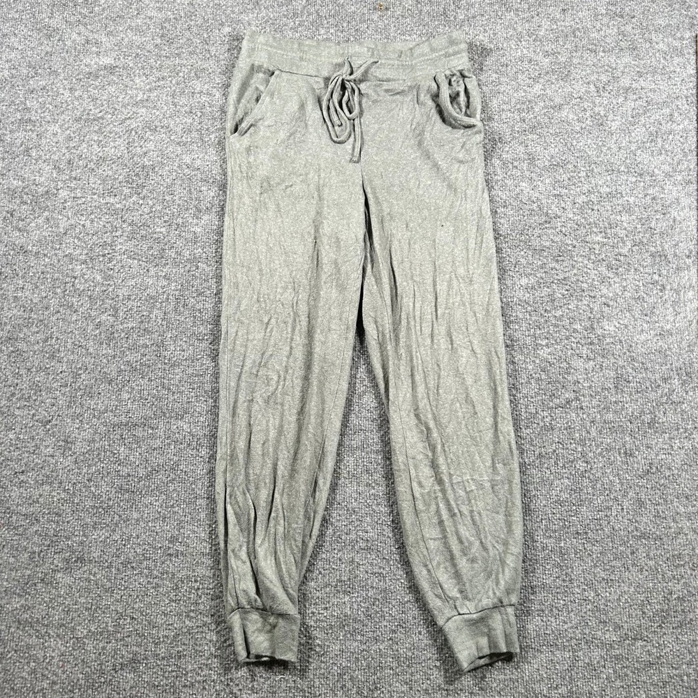 Fornia Joggers Womens Size M Gray Viscose Blend Drawstring Cuffed Lounge Pants